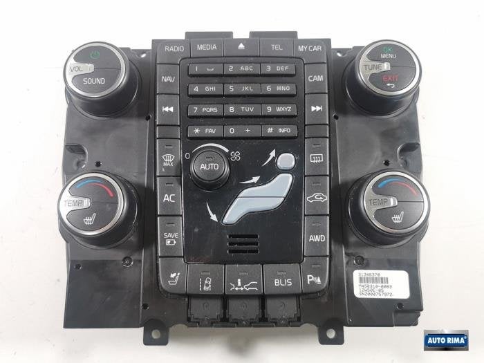 Panneau de commandes chauffage d'un Volvo V60, -, 3 mois de garantie, -, -