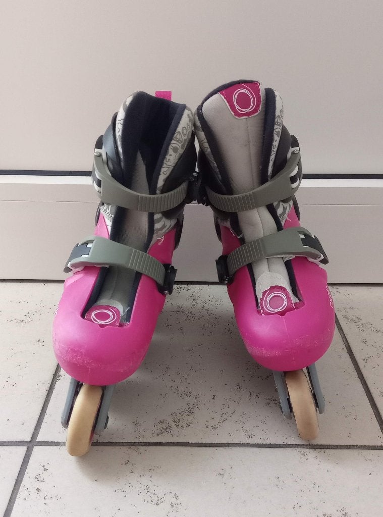 Skeelers / rolschaatsen Oxelo maat 30-32, Kinderen en Baby's, Speelgoed | Buiten | Rolschaatsen, Ophalen, Gebruikt, Kinderen