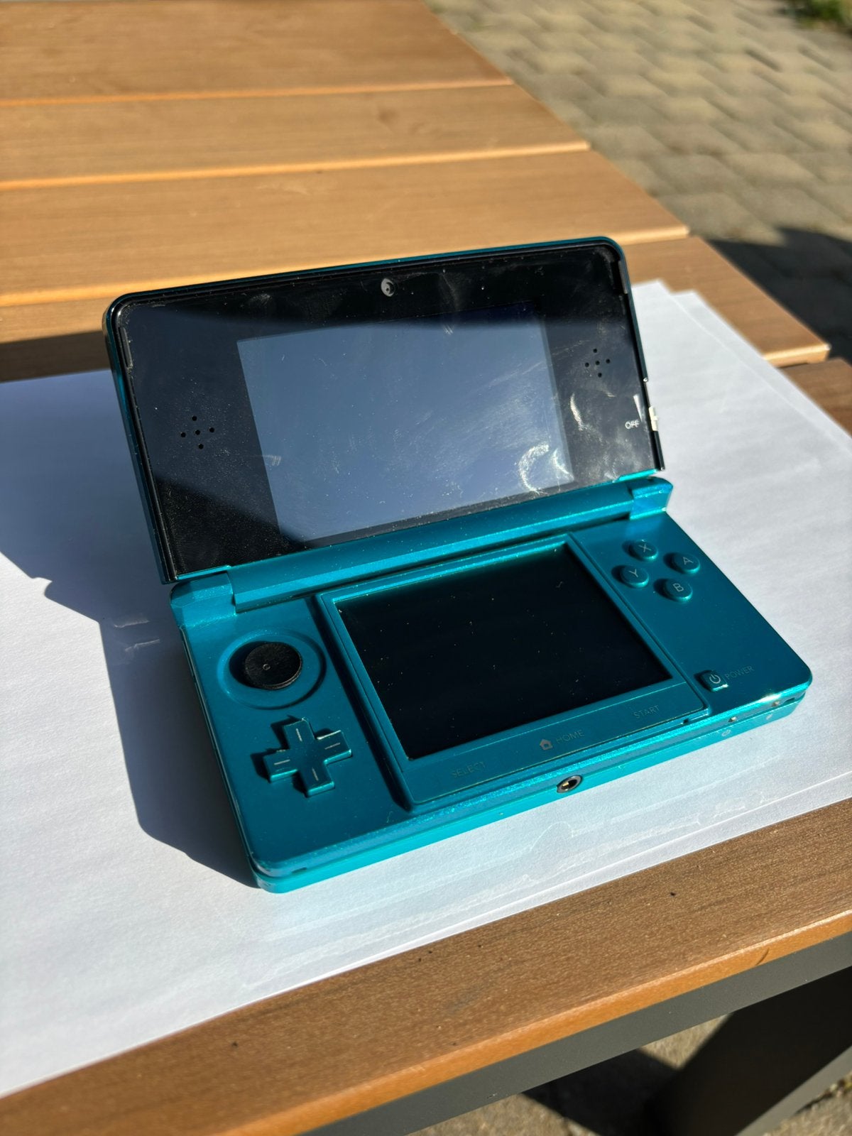 NINTENDO 3DS Aqua Blue, Consoles de jeu & Jeux vidéo, Consoles de jeu | Nintendo 2DS & 3DS, Enlèvement ou Envoi, Utilisé, Bleu