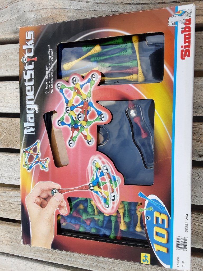 Magnetics sticks montagespel, Ophalen of Verzenden, Zo goed als nieuw, Knutselen