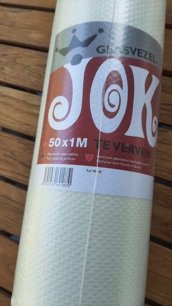 Vliesbehang te schilderen nieuwe rol 50 meter op 1m, Ophalen, Vliesbehang, Wit, Overige merken
