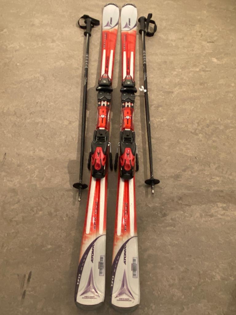 Skilatten en stokken, Ophalen, 160 tot 180 cm, Gebruikt, Carve