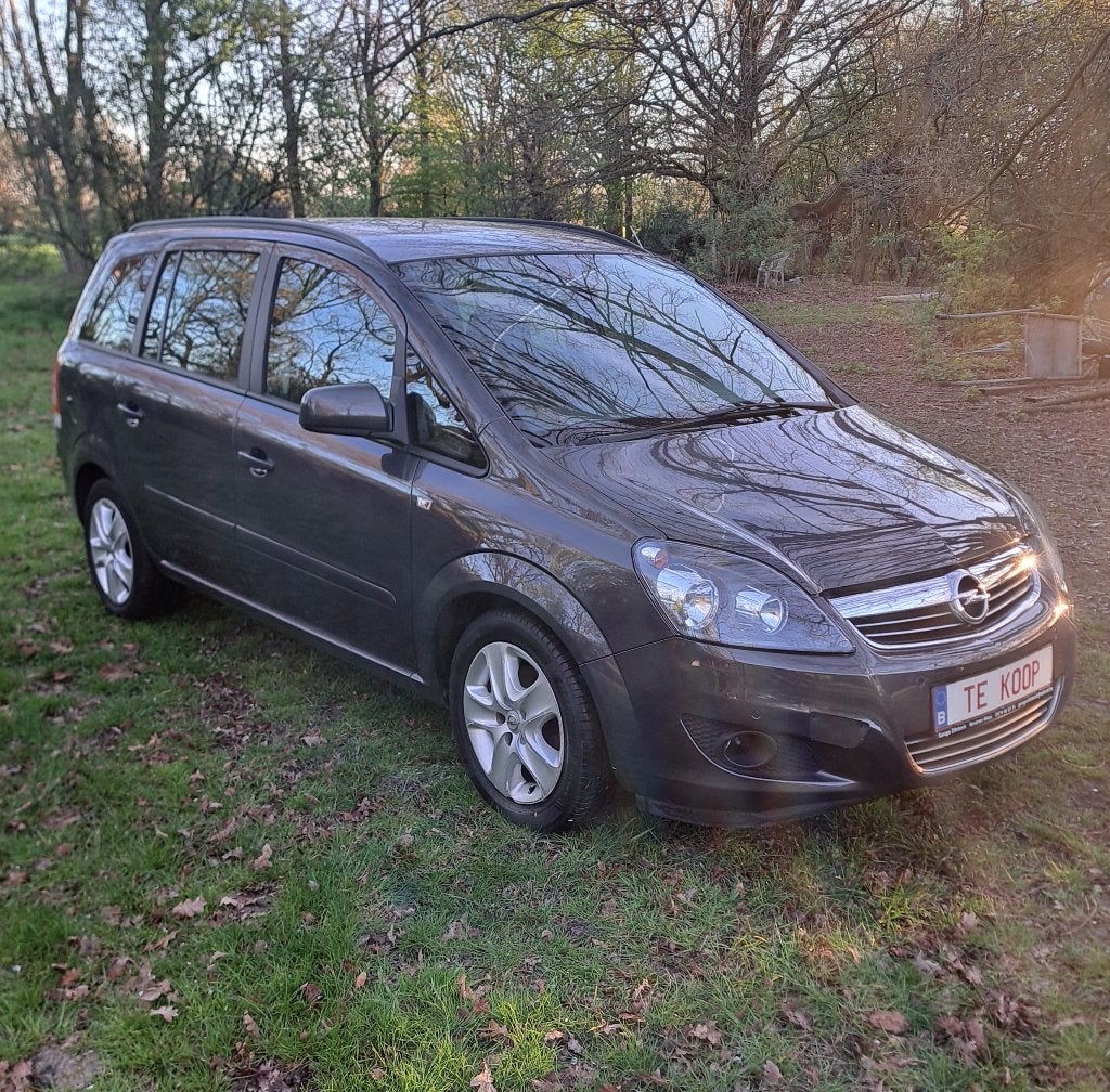 Opel Zafira: 7-zits + veel opties + garantie+groot nazicht!, Voorwielaandrijving, Euro 5, 4 cilinders, 7 zetels