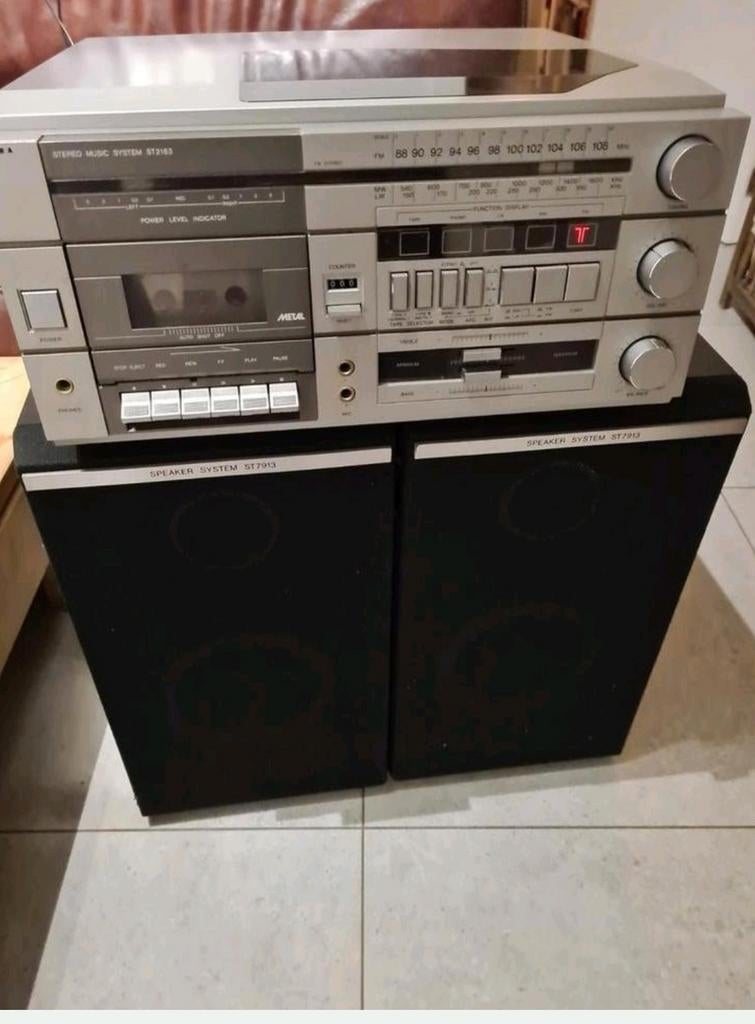 Vintage Setje Siera,platenspeler, tuner,casette deck, Audio, Tv en Foto, Stereoketens, Ophalen of Verzenden