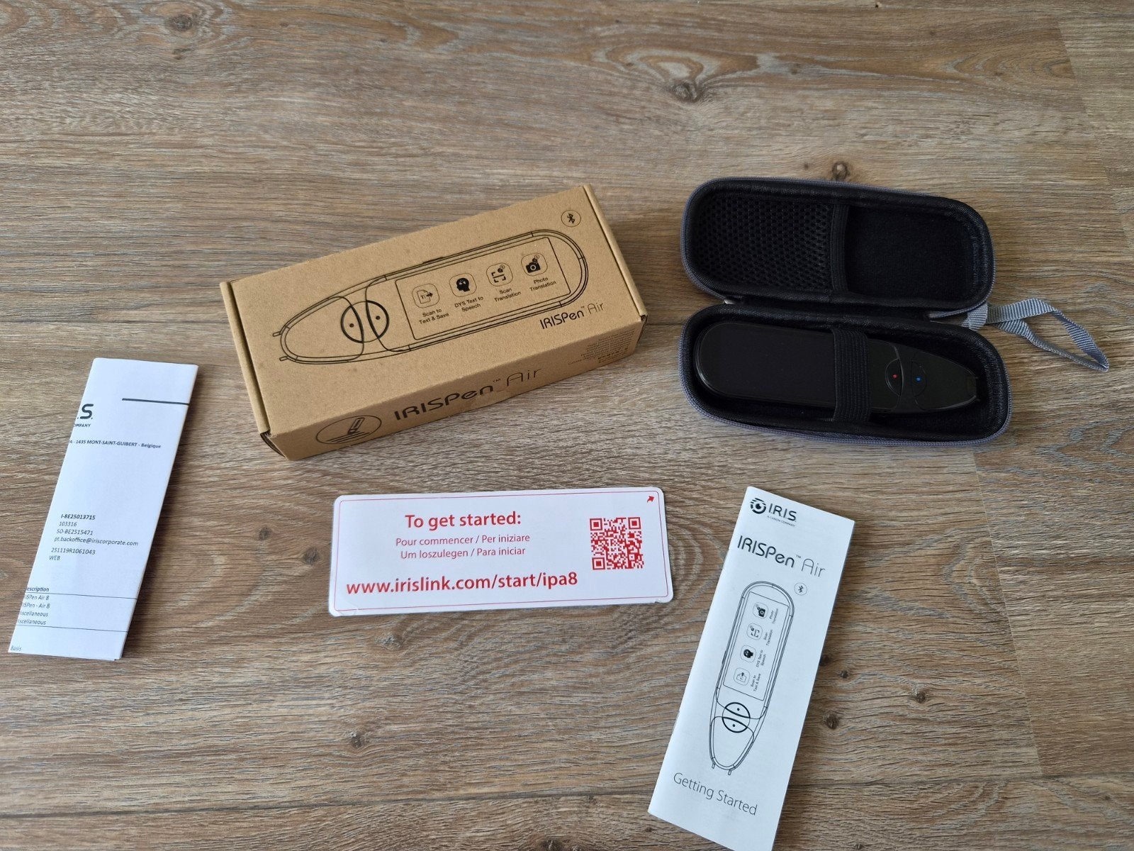 IRIS PEN AIR-vertaler, Ophalen