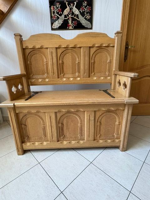 Banc en chêne, Antiquités & Art, Enlèvement