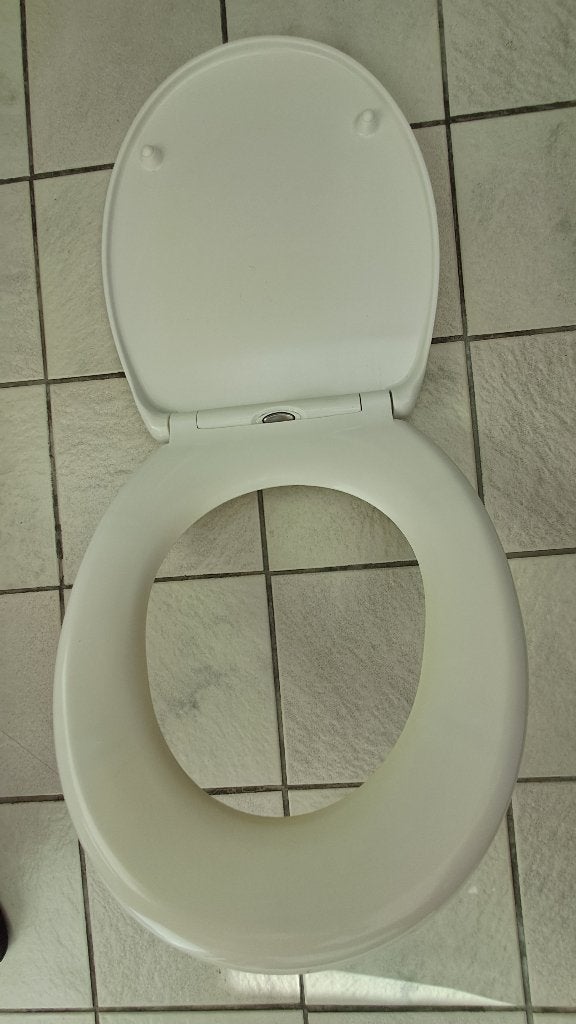 Wc bril wit, Doe-het-zelf en Bouw, Ophalen, Gebruikt, Toilet