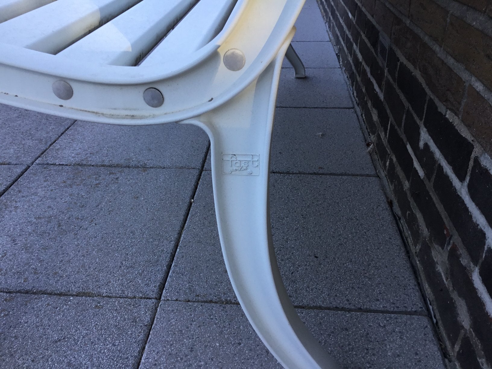 Tuinbank in aluminium Fast Garden, Ophalen, Zo goed als nieuw, Aluminium