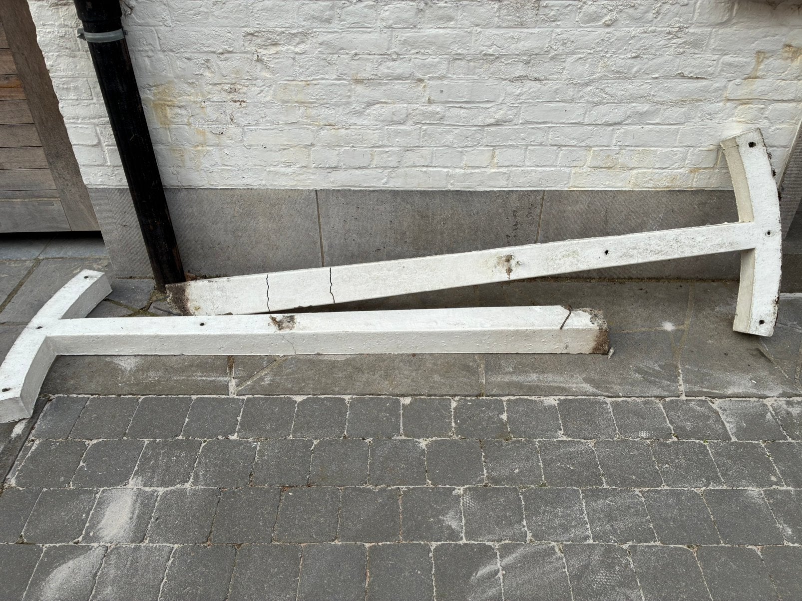 Poteau linge jardin, Enlèvement, Utilisé