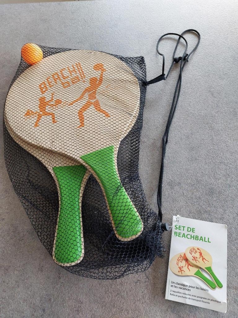 Beachball set met 2 bats, 1 bal en draagzak NIEUW, Sport en Fitness, Tennis, Ophalen, Nieuw, Racket, Overige merken