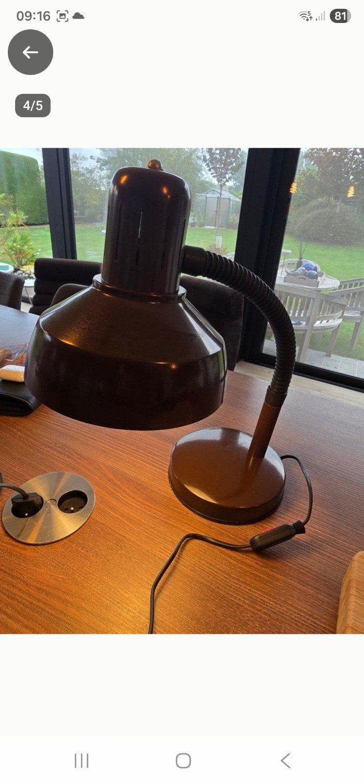 2 Lampen vintage, Ophalen, Vintage