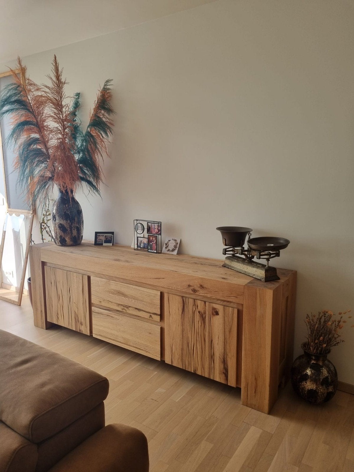 eiken dressoir, Huis en Inrichting, Kasten | Dressoirs, Ophalen, Eikenhout, Met lade(s), Zo goed als nieuw