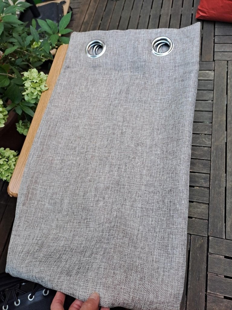Rideaux gris chiné, Autres marques, Gris, Raccourcissable, Comme neuf