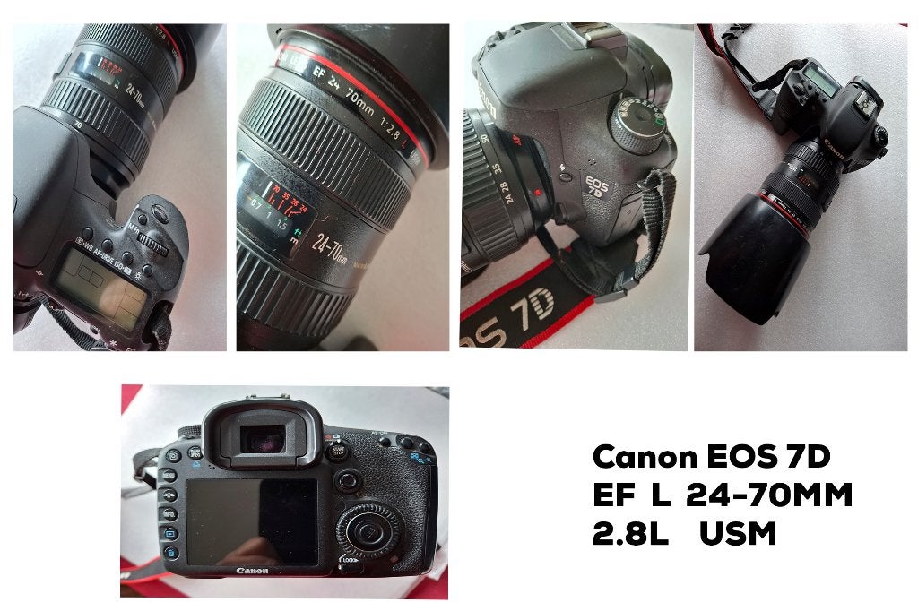 Objectif Canon 24-70 mm 2,8 L IS USM + Canon EOS 7D, TV, Hi-fi & Vidéo, Enlèvement, Utilisé, Lentille standard