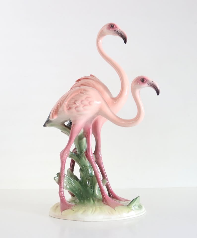 Vintage Ronzan Flamingos made in Italy, Ophalen of Verzenden