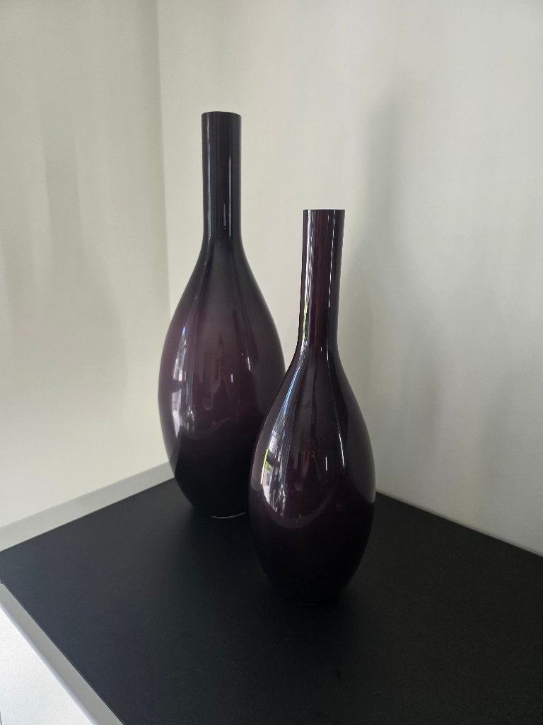 Leonardo vazen, Huis en Inrichting, Ophalen, Paars, 50 cm, Glas