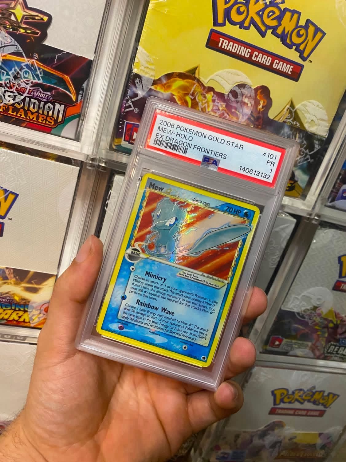 mew goldstar psa1, Hobby & Loisirs créatifs, Jeux de cartes à collectionner | Pokémon, Enlèvement ou Envoi, Comme neuf