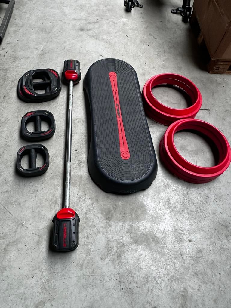 Les mills Smartbar Set + Lesmills Step, Sport en Fitness, Ophalen, Gebruikt