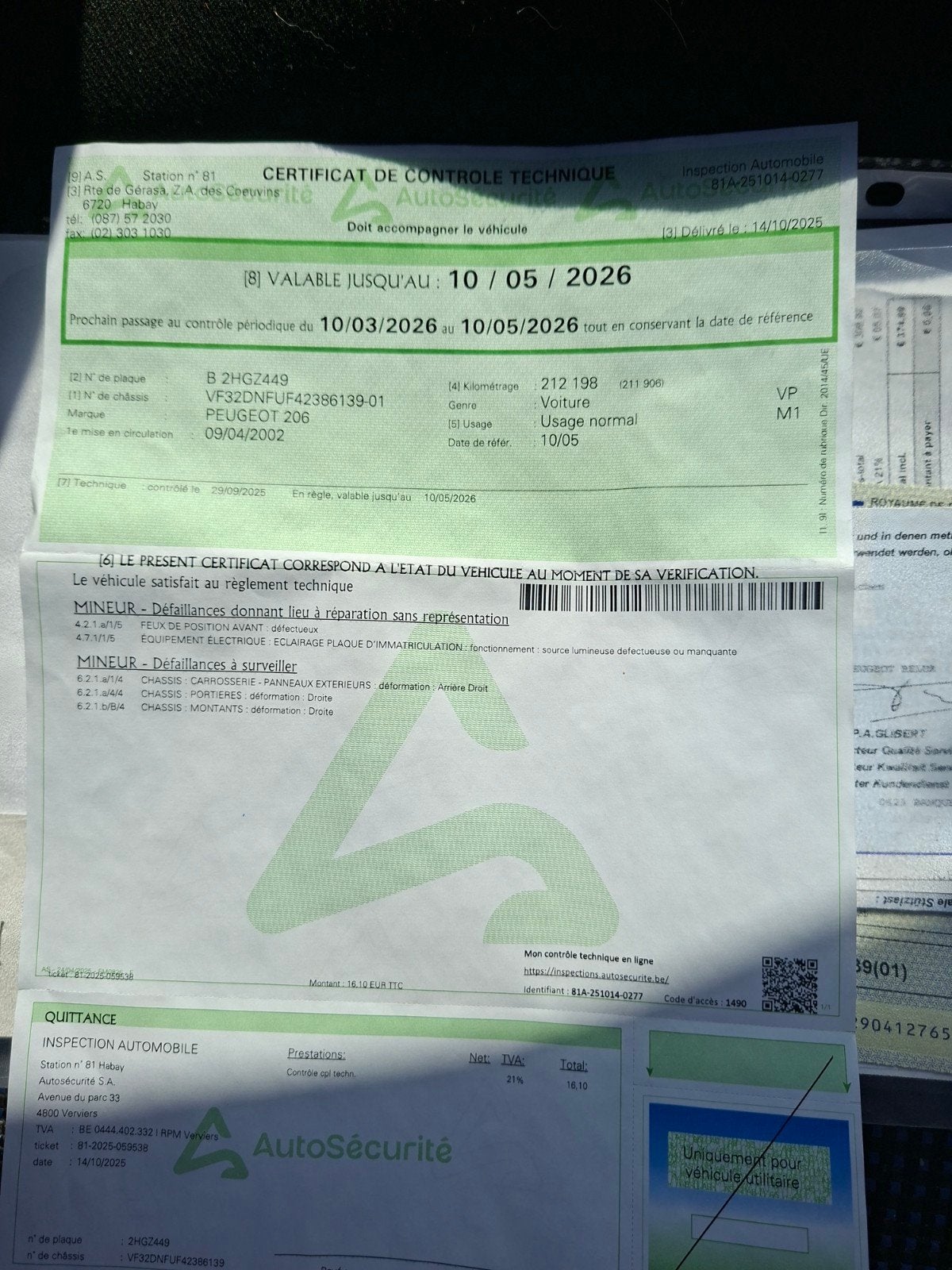 Peugeot 206cc, Autos : Pièces & Accessoires, Moteurs & Accessoires, Peugeot, Enlèvement