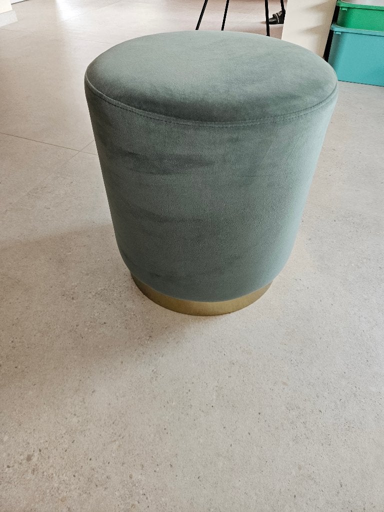 Poef, Ophalen, Minder dan 50 cm, Gebruikt, Rond