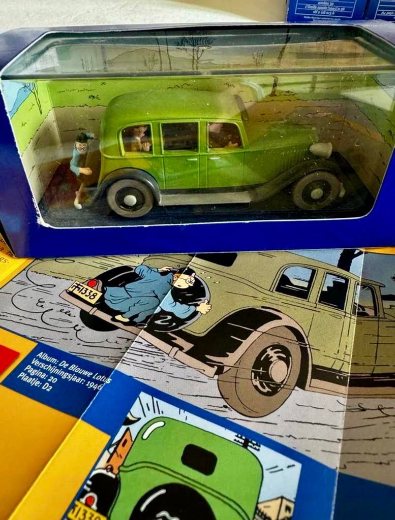 Kuifje auto 1:43 de limousine mitsuhirato uit blauwe lotus, Enlèvement ou Envoi, Tintin, Comme neuf