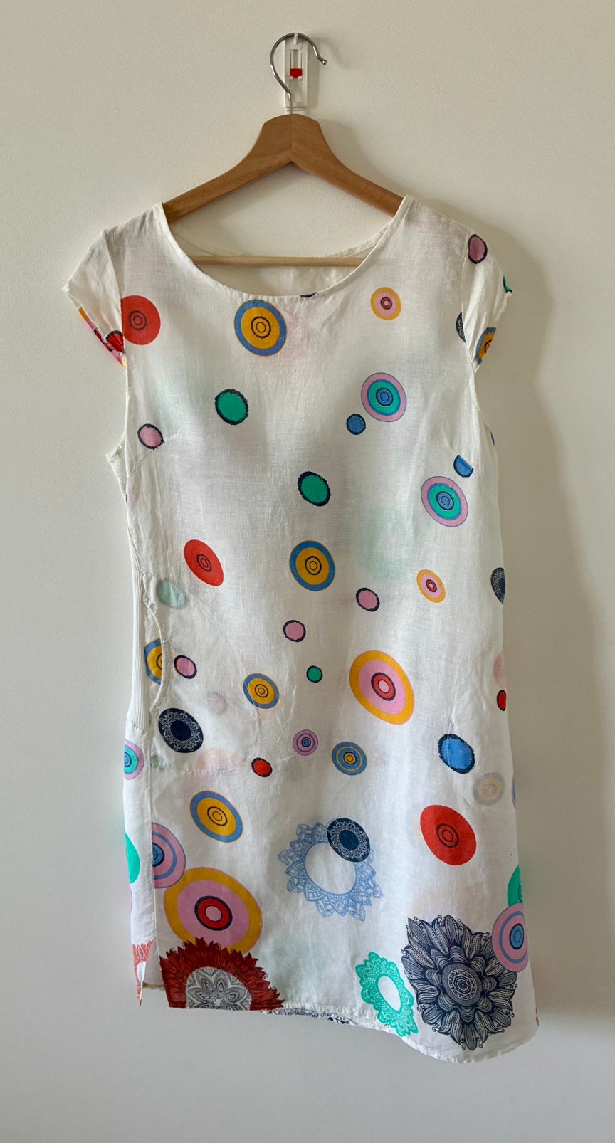 Jolie robe en lin. S-M, Vêtements | Femmes, Enlèvement ou Envoi, Porté, Taille 38/40 (M)