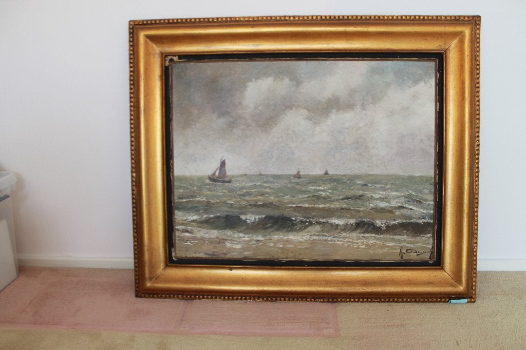 Schilderij Amédée Degreef, Antiek en Kunst, Ophalen