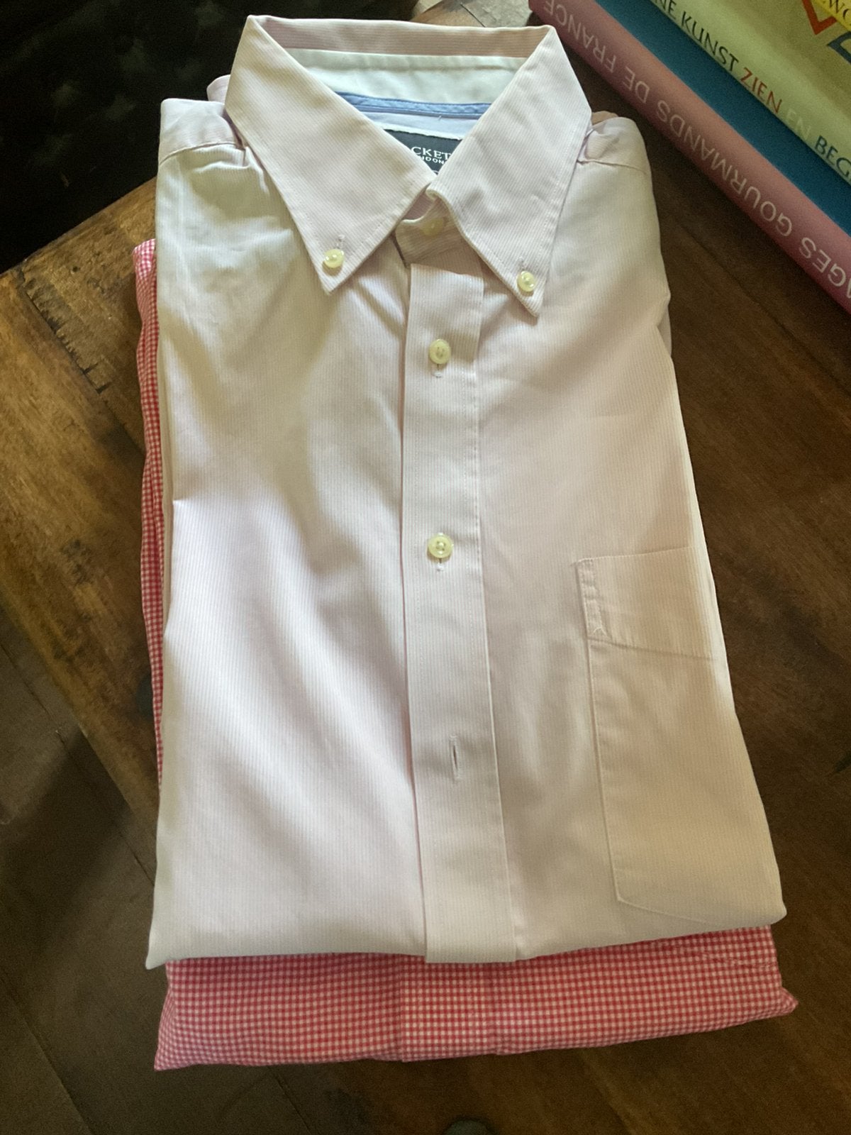 2 chemises Hackett, S/M, comme neuves, Enlèvement ou Envoi, Comme neuf, Blanc