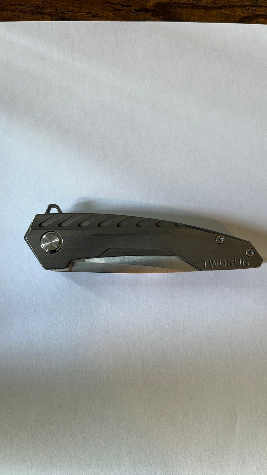 TwoSun EDC Zakmes met Titanium Handvat, Caravans en Kamperen, Kampeergereedschap, Ophalen of Verzenden