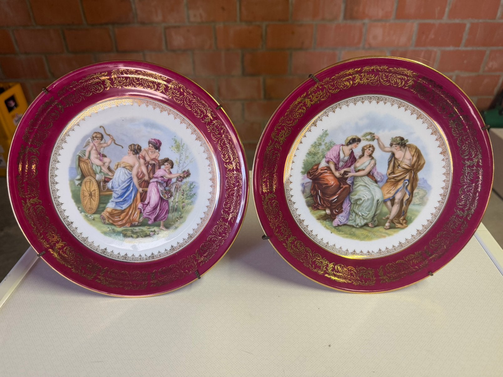 Limoges-stijl borden, Antiek en Kunst, Ophalen of Verzenden
