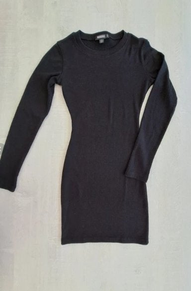 Robe pull noire Missguided - taille 32 - Côtelée, Enlèvement ou Envoi, Au-dessus du genou, Comme neuf, Noir