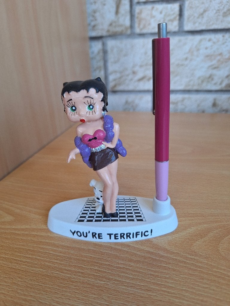 Betty Boop Prachtige pennenhouder zeldzaam 1986, Ophalen of Verzenden, Nieuw, Mens