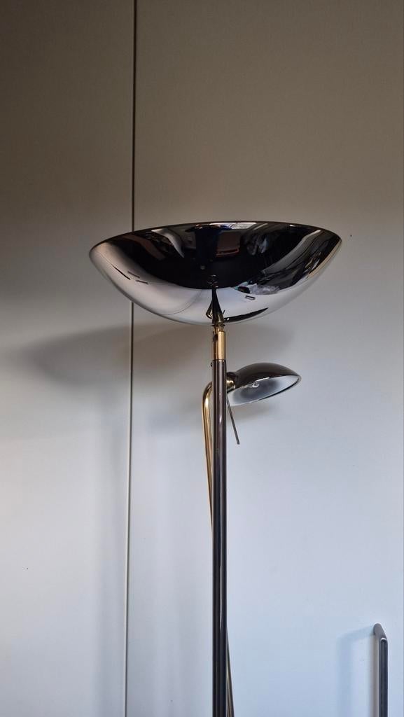 Staande lamp met leeslamp - dimbaar, Huis en Inrichting, Ophalen