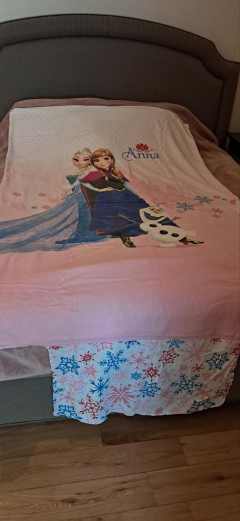 Housse de couette et taie d'oreiller Disney Frozen., Enlèvement ou Envoi, Housse de couette