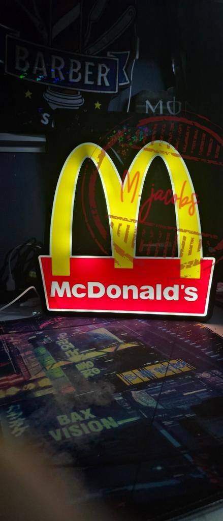 Unieke McDonald's reclame lamp / lichtreclame., Ophalen of Verzenden