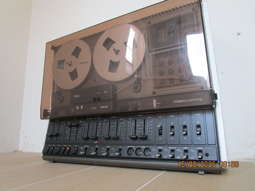 Schitterende Philips N4422 met ingebouwde luidsprekers, Audio, Tv en Foto, Ophalen, Bandrecorder, Met stofkap