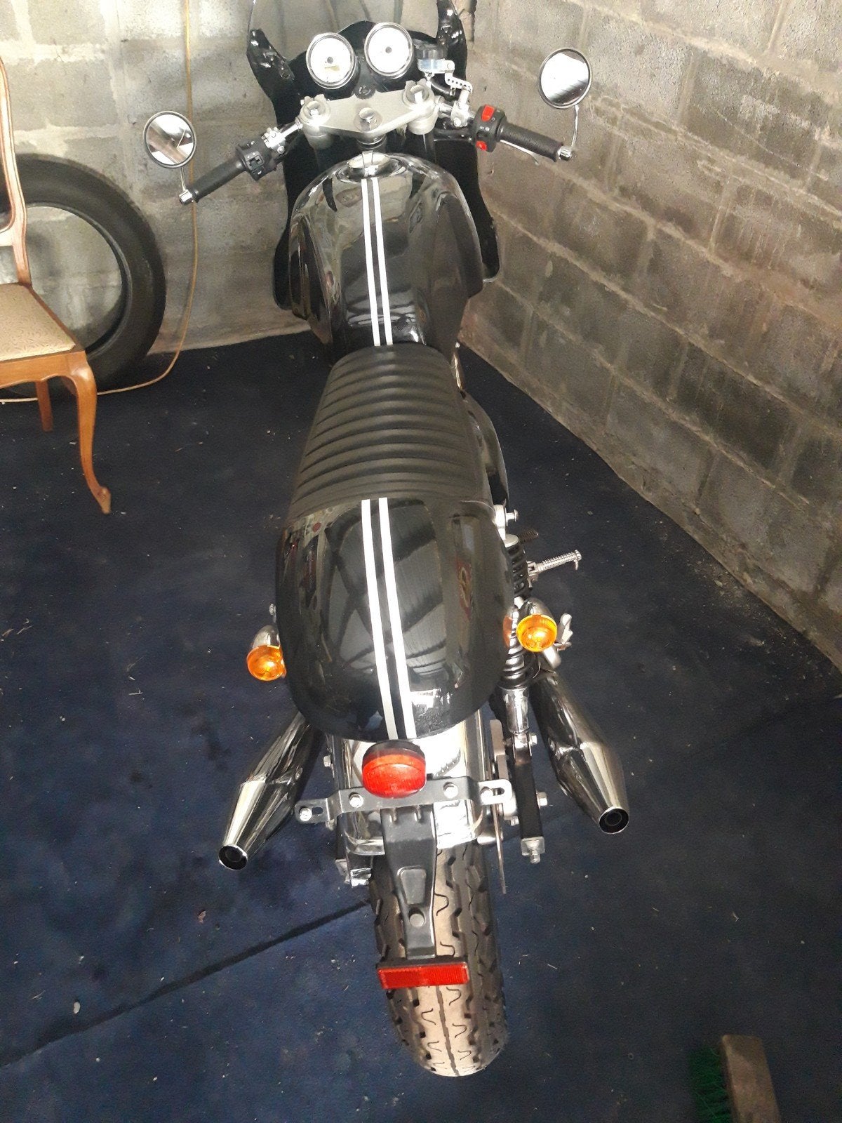 pracht occasie te koop, kleur zwart merk Mach T40  400cc,,, Motoren, Motoren | Mash, Particulier