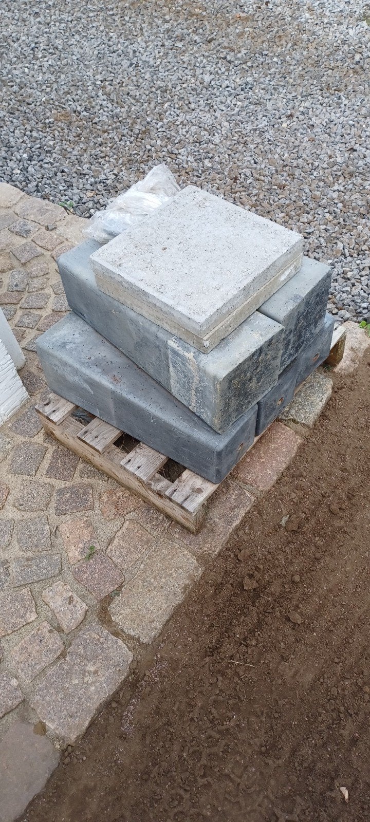 5 sols en béton neufs ou non utilisés 181550 cm + réglage, Enlèvement