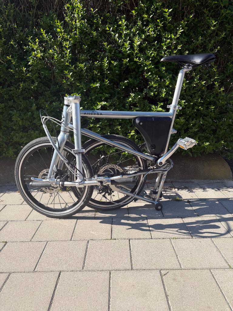 Ahooga 36v comfort plus vouwfiets, Ophalen, Brompton, Zo goed als nieuw, Totaal opvouwbaar