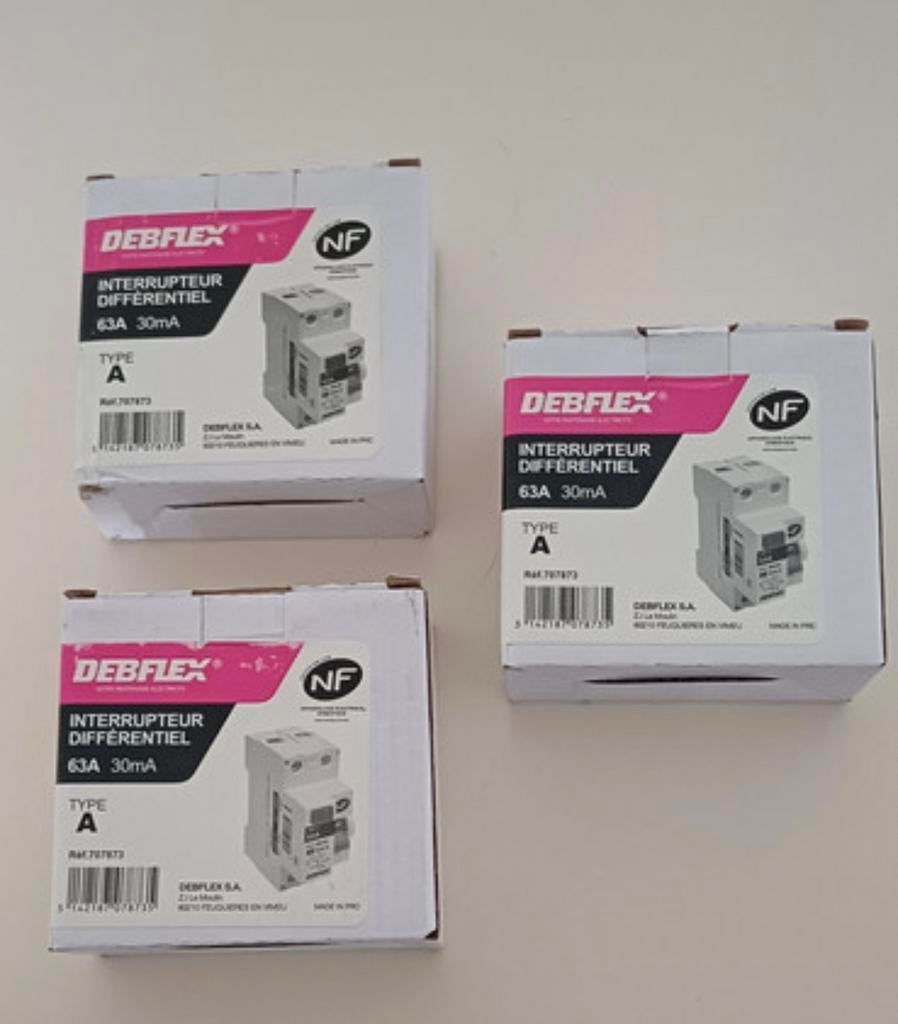 Differentieelschakelaar 63A 30mA type A, Ophalen of Verzenden, Nieuw