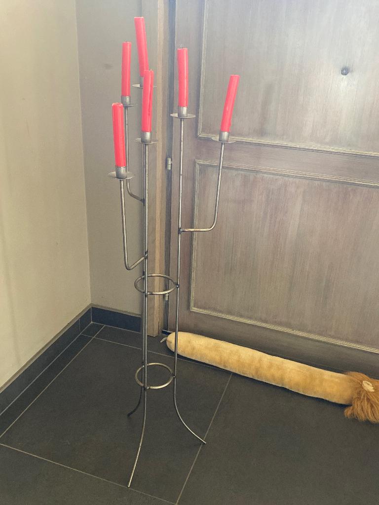 Grand bougeoir, 75 cm ou plus, Enlèvement, Utilisé, Métal
