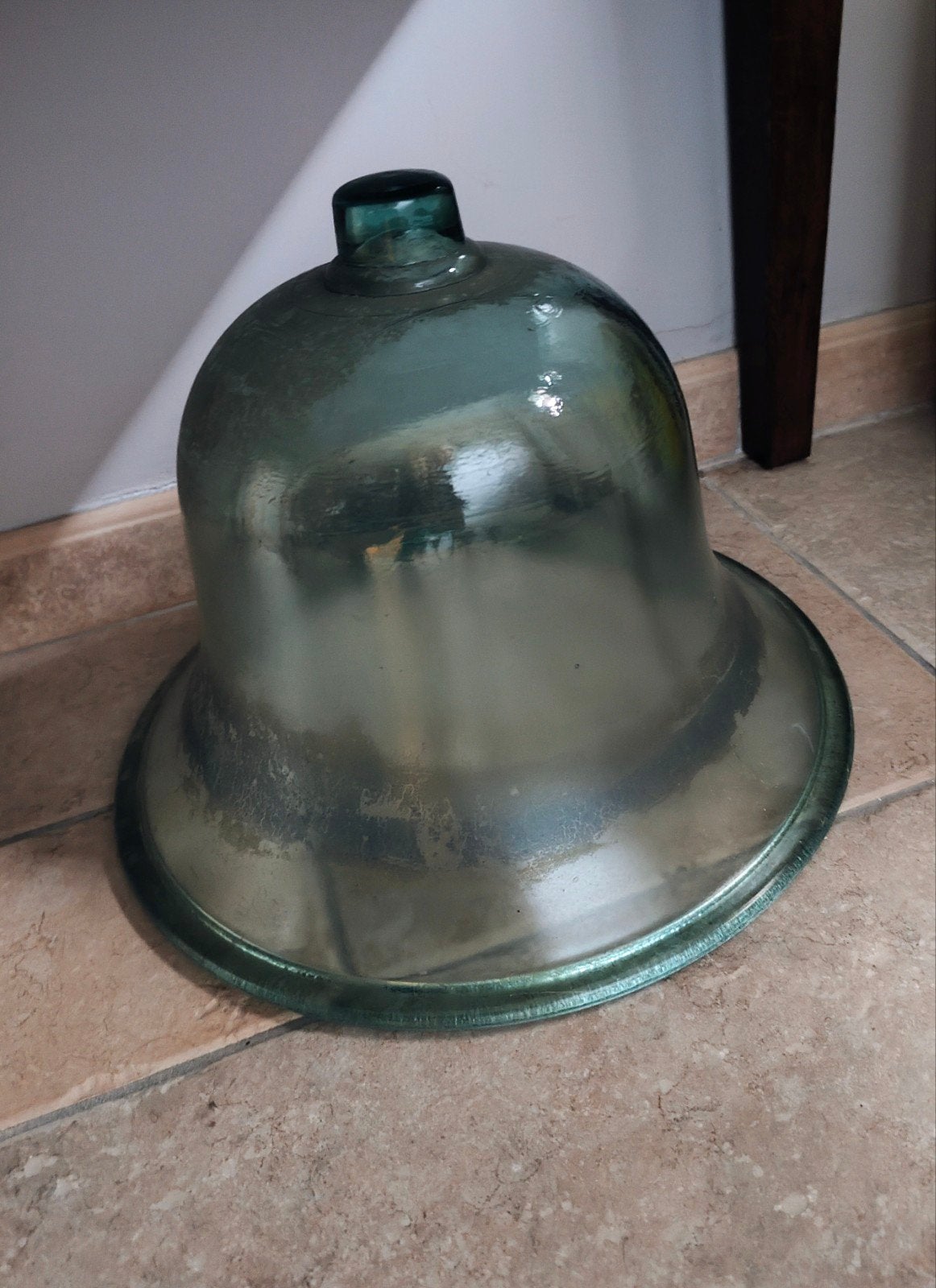 Glazen stolp., Glas, Ophalen