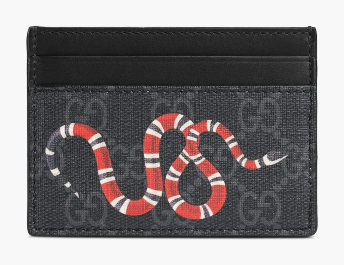 GUCCI Kingsnake Print Supreme Card Case NIEUW COLLECTOR ITEM, Ophalen of Verzenden, Nieuw, Overige kleuren