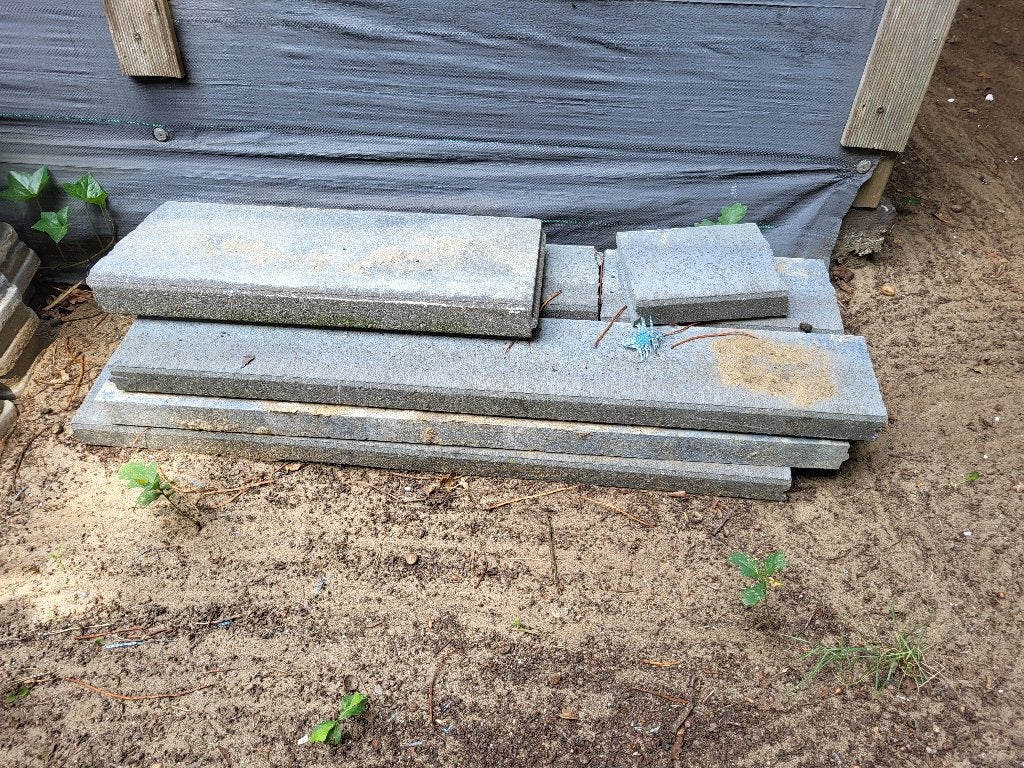 Boordsteen GRATIS, Tuin en Terras, Bielzen en Borduren, Ophalen, Gebruikt, Beton, Border