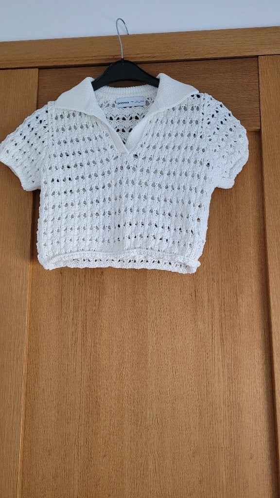 top court dame taille S Bershka Neuf, Kleding | Dames, Topjes, Wit, Nieuw, Korte mouw, Maat 36 (S)