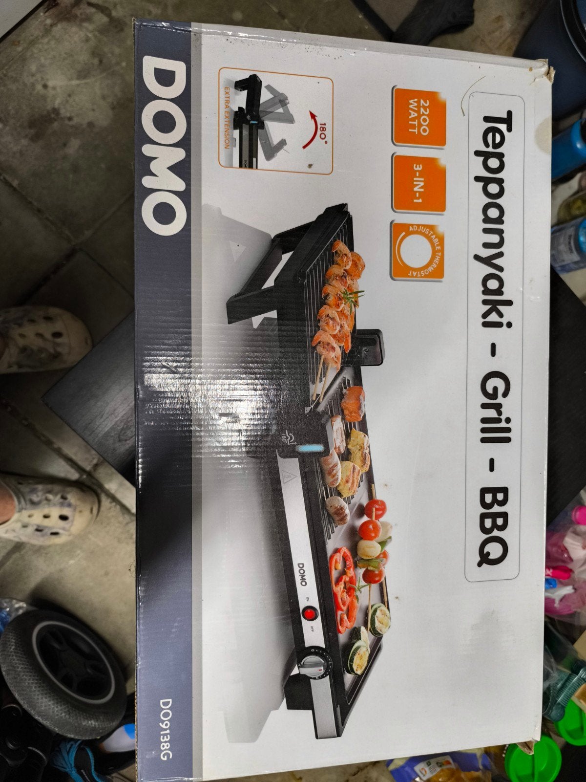 Grill teppanyaki, Ophalen