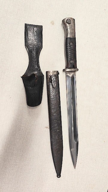 98K Duitse bajonet uit de Wo2 (Elite diamant - 1939), Ophalen of Verzenden, Landmacht, Mes of Dolk