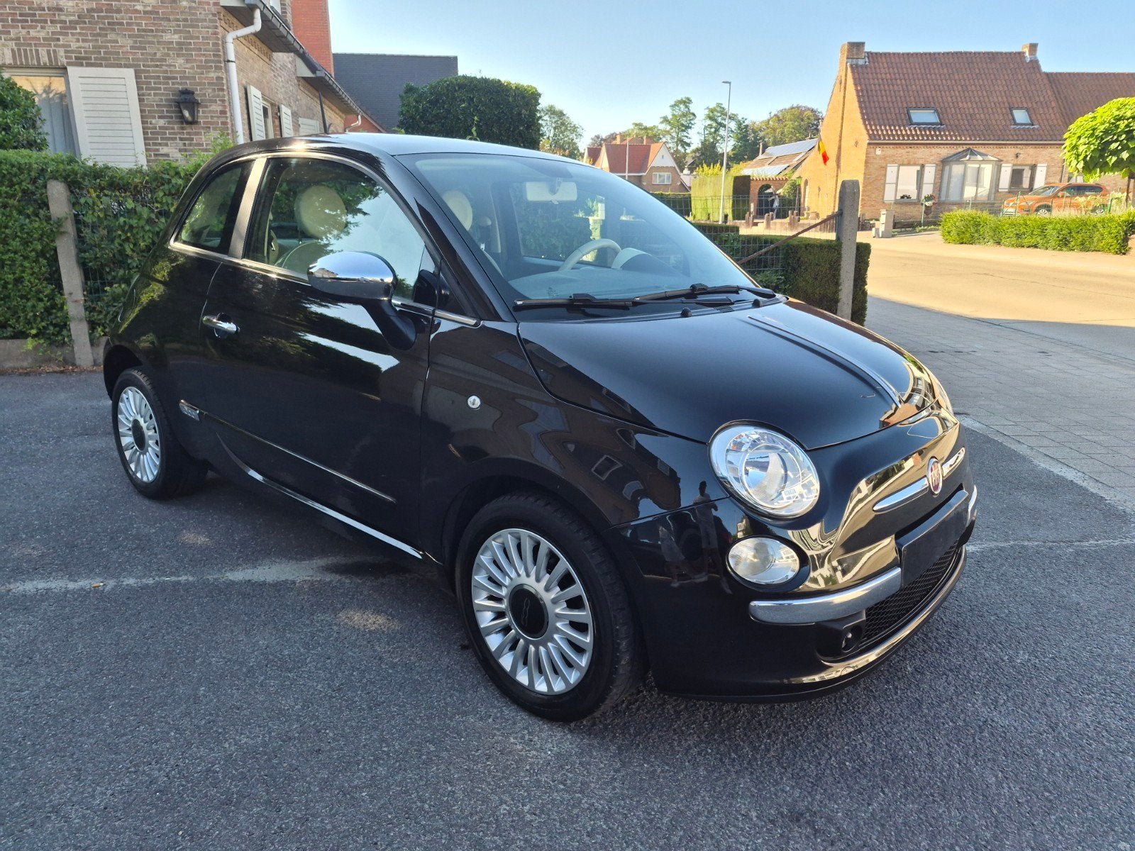 Fiat 500c 1.2b GARANTIE KEURING airco pano dak, Auto's, Fiat, Particulier, Airconditioning, Lichtmetalen velgen, Mistlampen, Radio