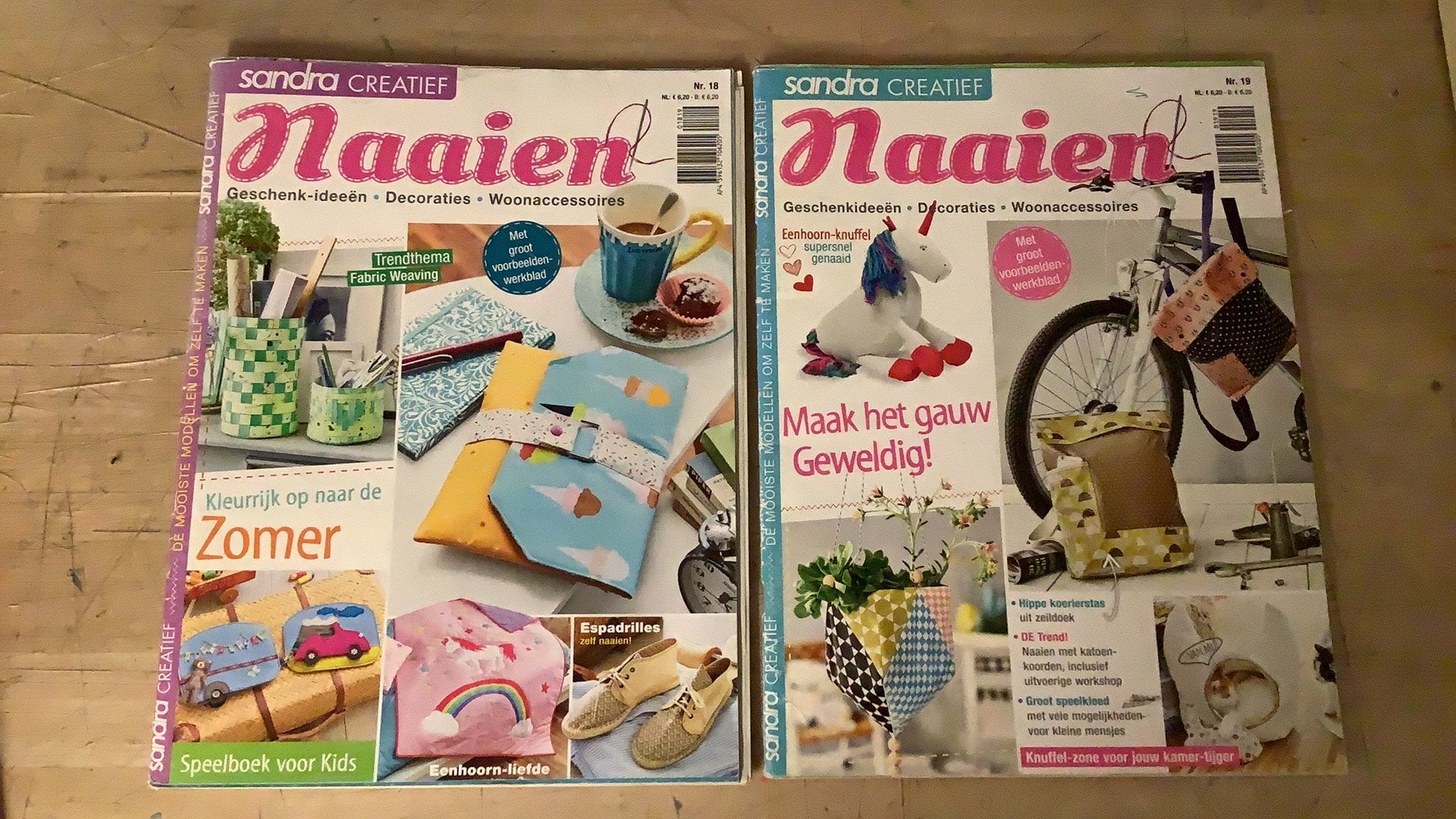 Naaitijdschrift sandra creatief, Livres, Journaux & Revues, Enlèvement, Comme neuf, Sports et Loisirs