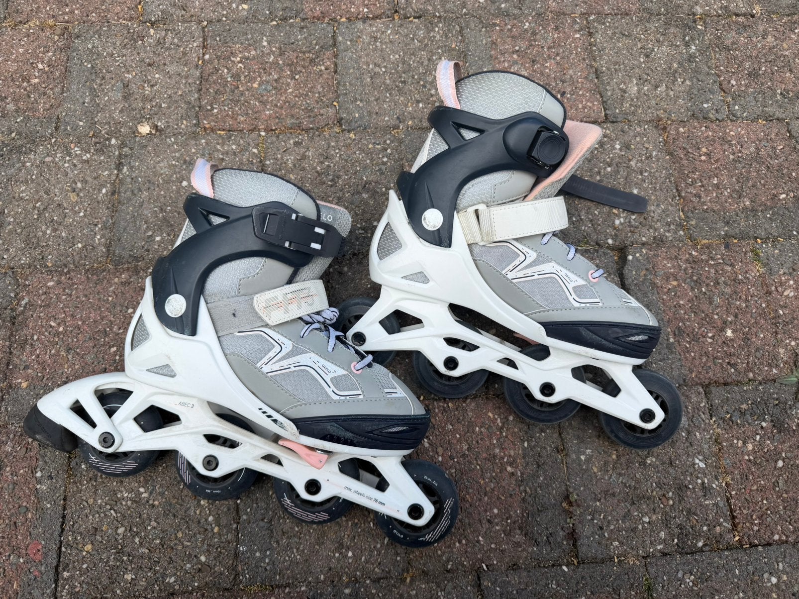 Skates Oxelo Fit3 Grijs, Sport en Fitness, Skeelers, Ophalen of Verzenden, Zo goed als nieuw